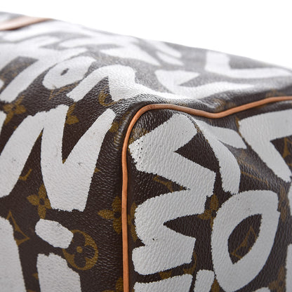 Louis Vuitton Graffiti Keepall 50 Silver 16 of 19