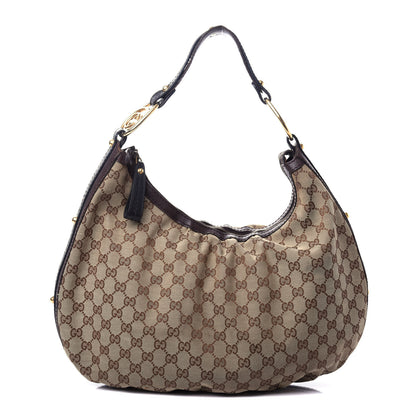 Gucci Monogram Medium Interlocking Hobo Dark Brown 1 of 11