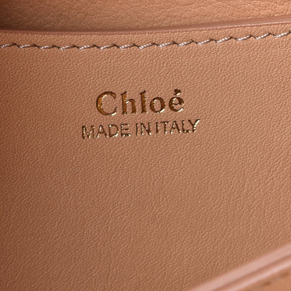 Chloe Shiny Small Grain Calfskin Bi-Color Kiss Hobo Sandy Beige 8 of 13
