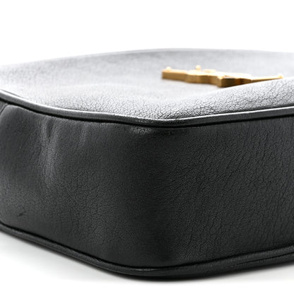 Saint Laurent Grained Lambskin Monogram Lou Camera Bag Black 9 of 10
