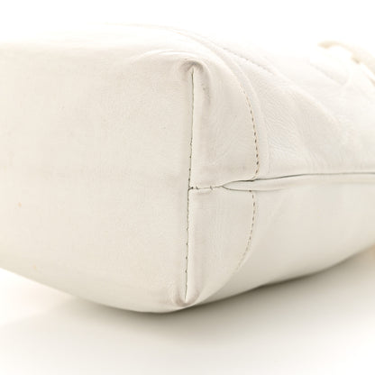Chanel Lambskin CC Drawstring Bucket Bag White 11 of 20
