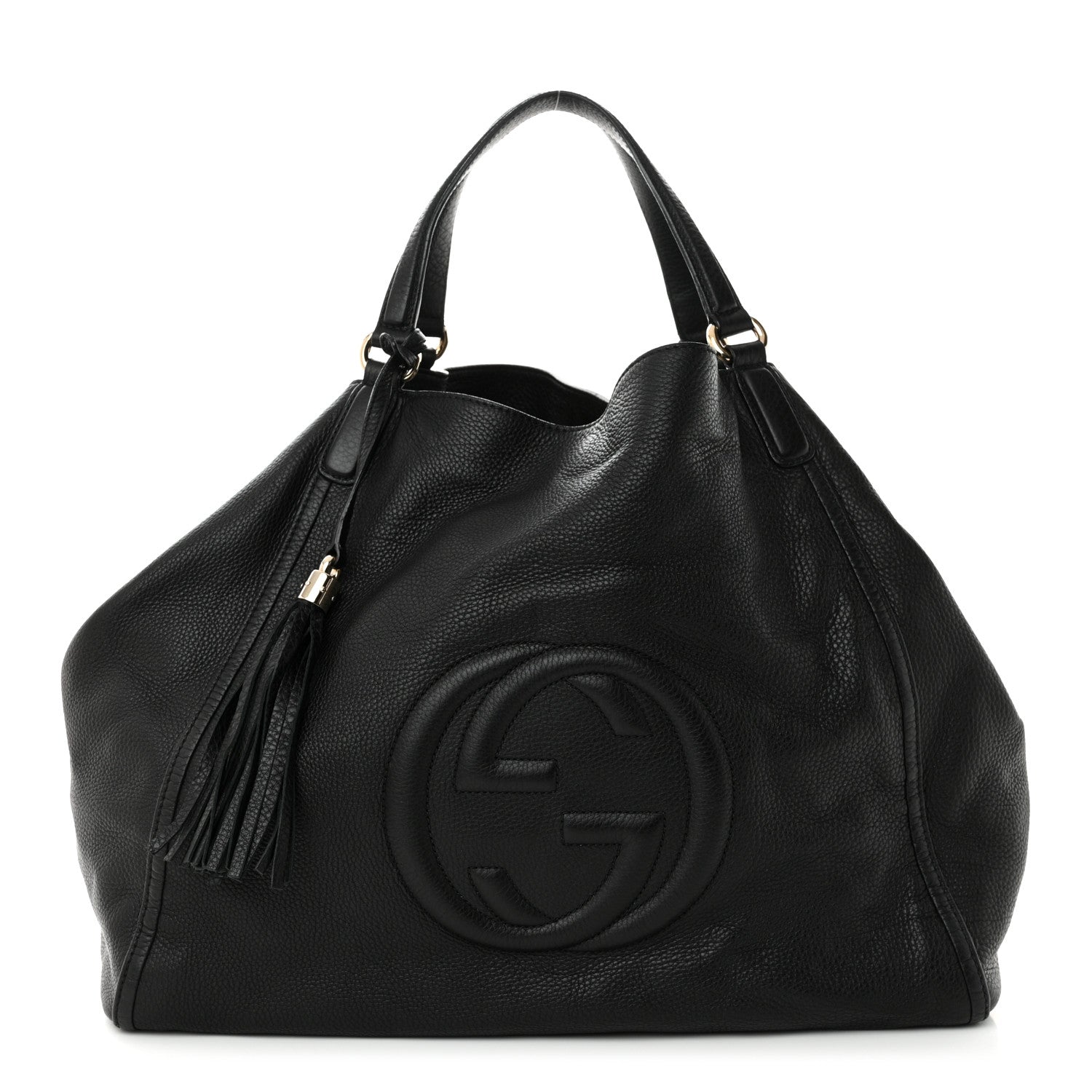 Gucci Pebbled Calfskin Large Soho Hobo Black 1 of 10