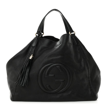Gucci Pebbled Calfskin Large Soho Hobo Black 1 of 10