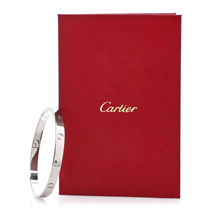 Cartier 18K White Gold LOVE Bracelet 20 4 of 4