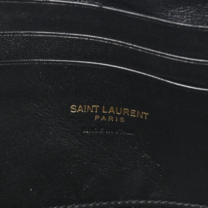 Saint Laurent Grain De Poudre Matelasse Monogram Mini Lou Camera Bag Black 6 of 10