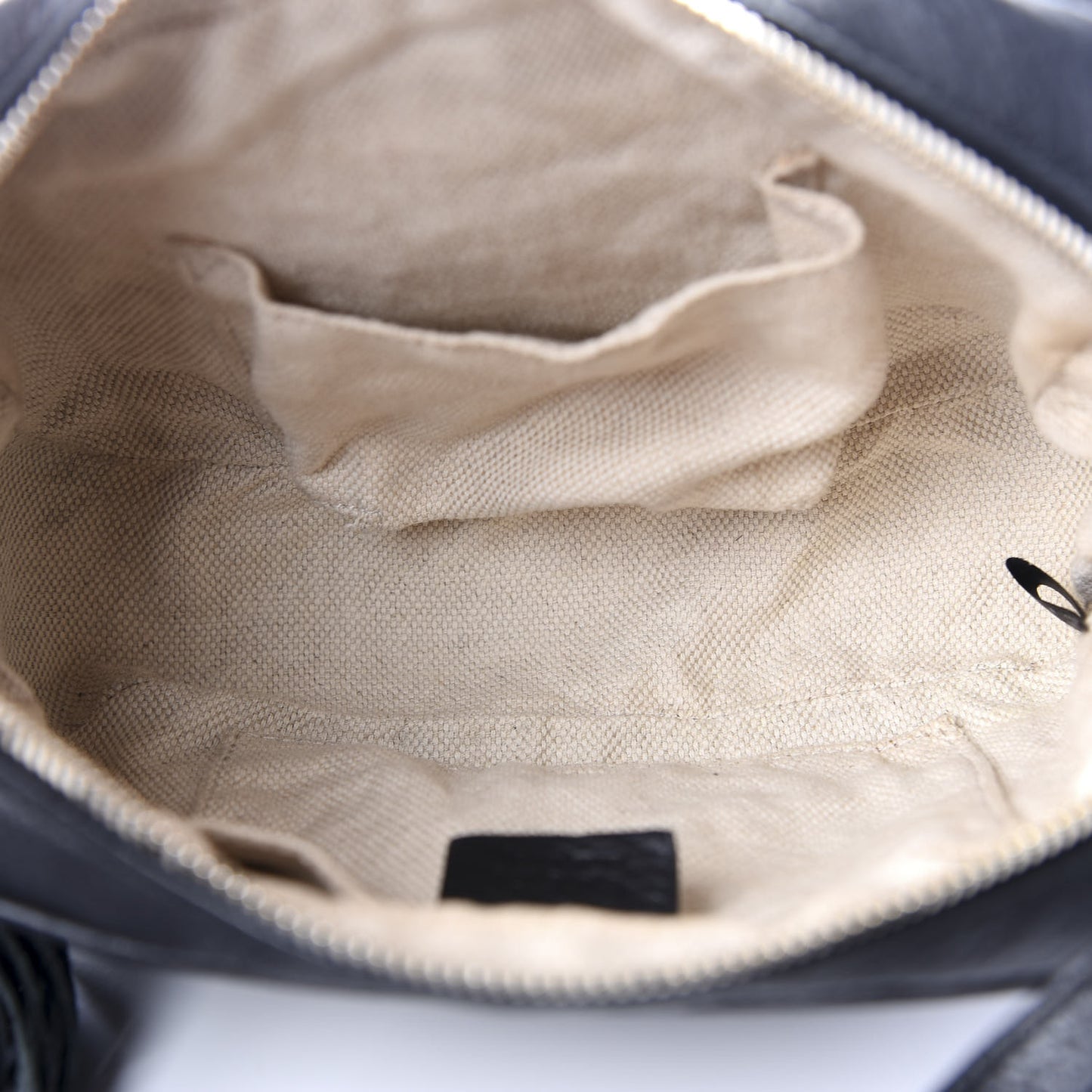 Pebbled Calfskin Small Soho Disco Bag Black