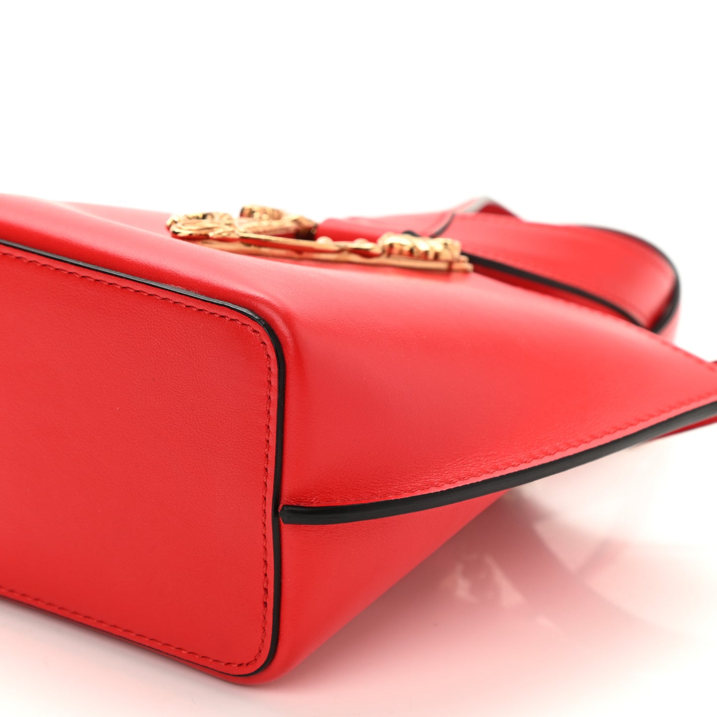 Vitello Virtus Top Handle Bag Red