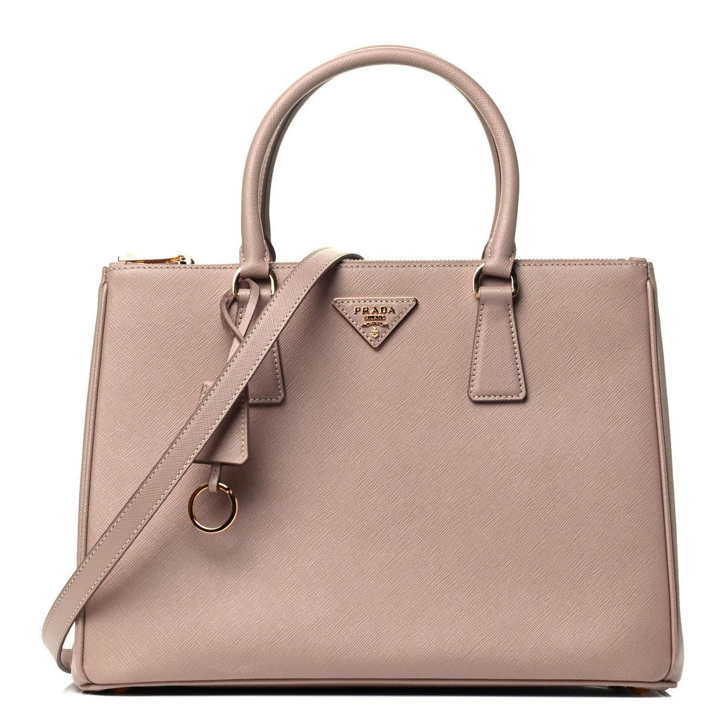 Saffiano Medium Galleria Double Zip Tote Cammeo