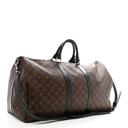 Louis Vuitton Monogram Macassar Keepall Bandouliere 55 2 of 10