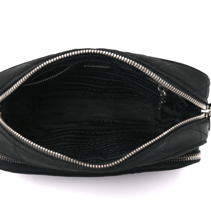 Prada Nylon Tessuto Impuntu Quilted Crossbody Bag Black 5 of 11