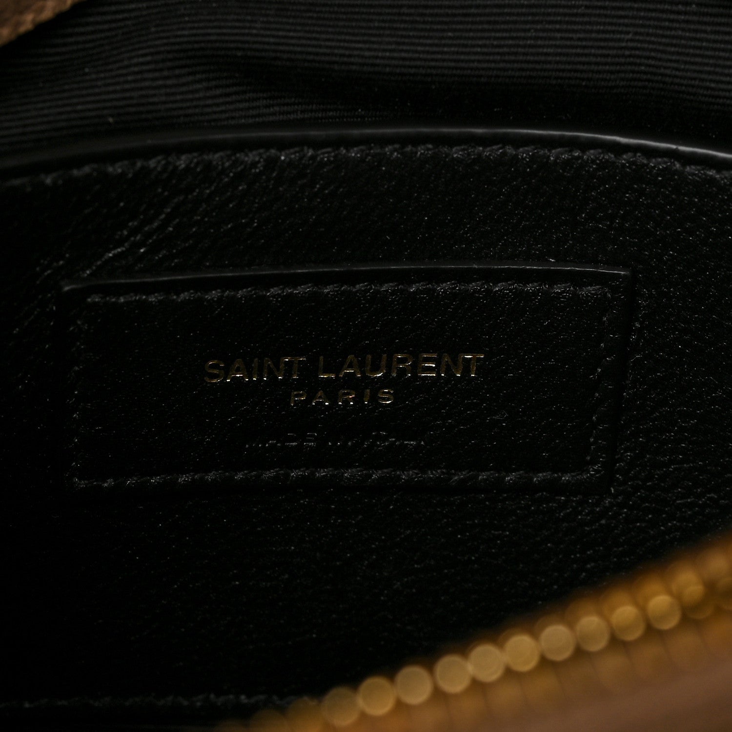 Saint Laurent Sheepskin Matelasse Chevron Monogram Medium College Bag Dark Beige 5 of 8