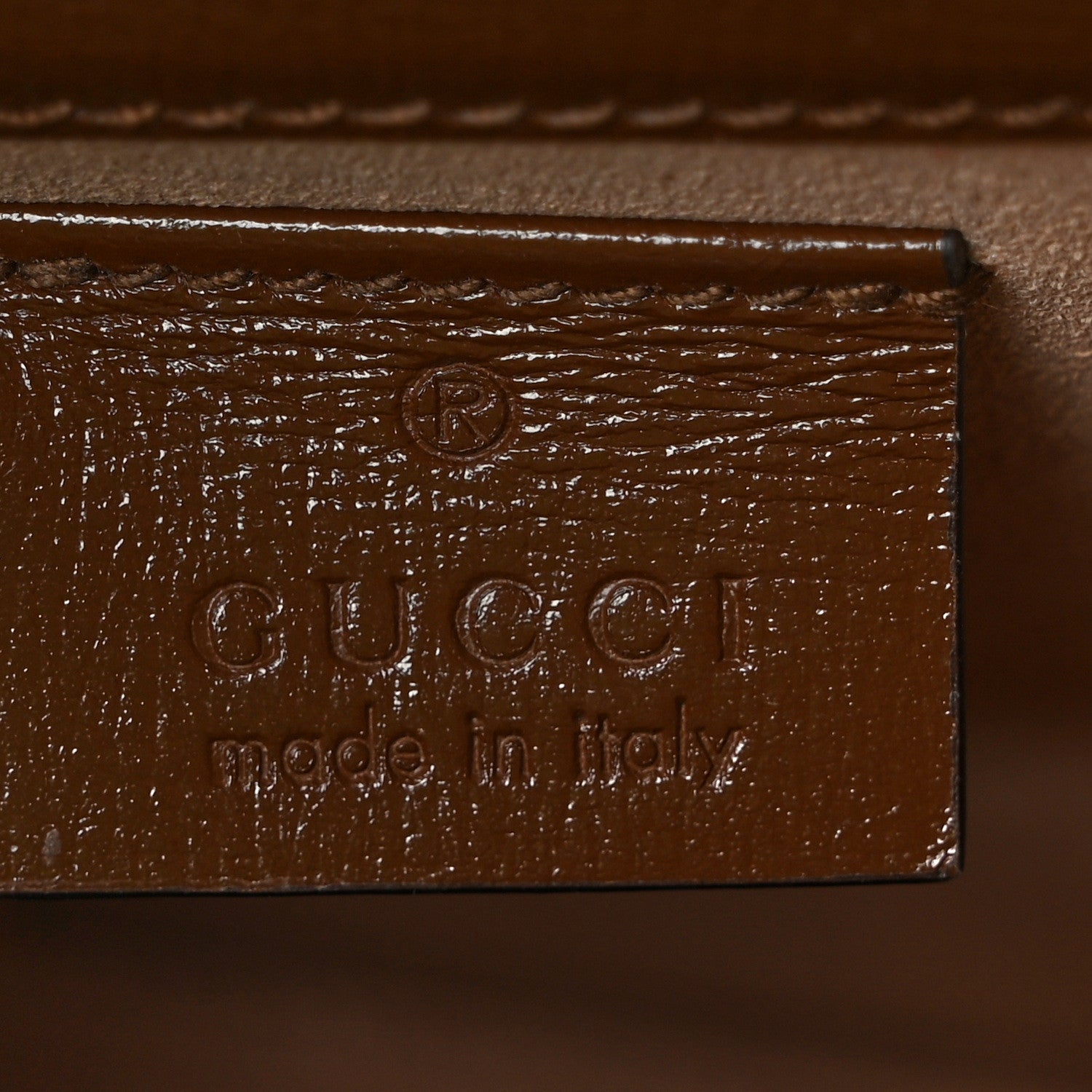 Gucci GG Supreme Monogram Mini Horsebit 1955 Crossbody Bag Beige Brown Sugar 6 of 9