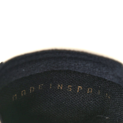 Saint Laurent Canvas Nappa Polka Dot Elba Light Logo Embroidered Espadrilles 36.5 Cream Black 8 of 9