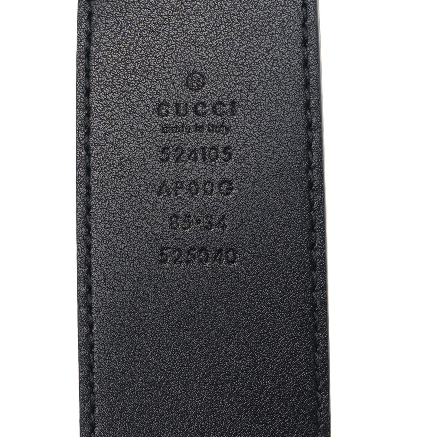 Moon Calfskin Torchon Double G 40mm Belt 85 34 Black