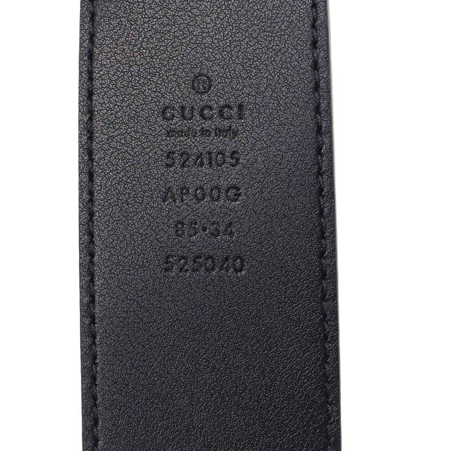 Gucci Moon Calfskin Torchon Double G 40mm Belt 85 34 Black 3 of 4