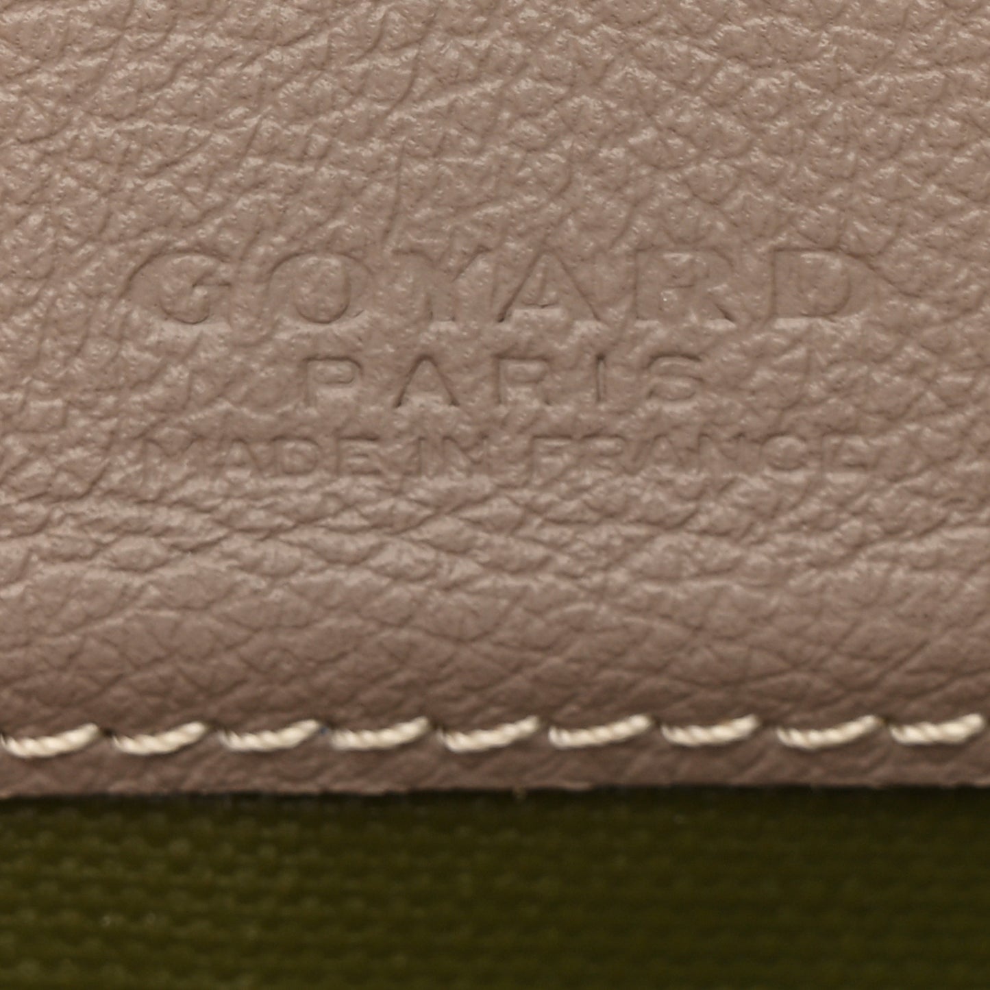 Goyardine Saint Louis Claire Voie PM Grege Khaki