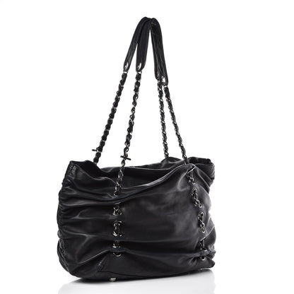 Chanel Lambskin Chain Shoulder Bag Black 3 of 26