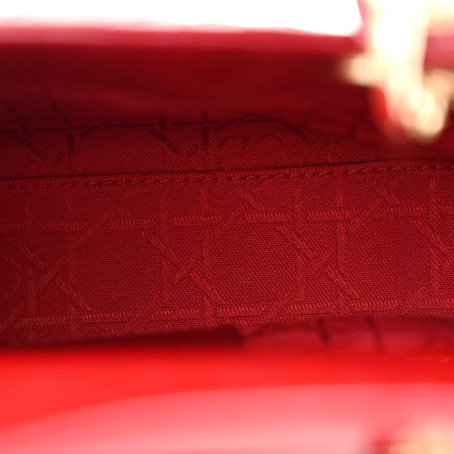 Christian Dior Patent Cannage Mini Lady Dior Red 5 of 13