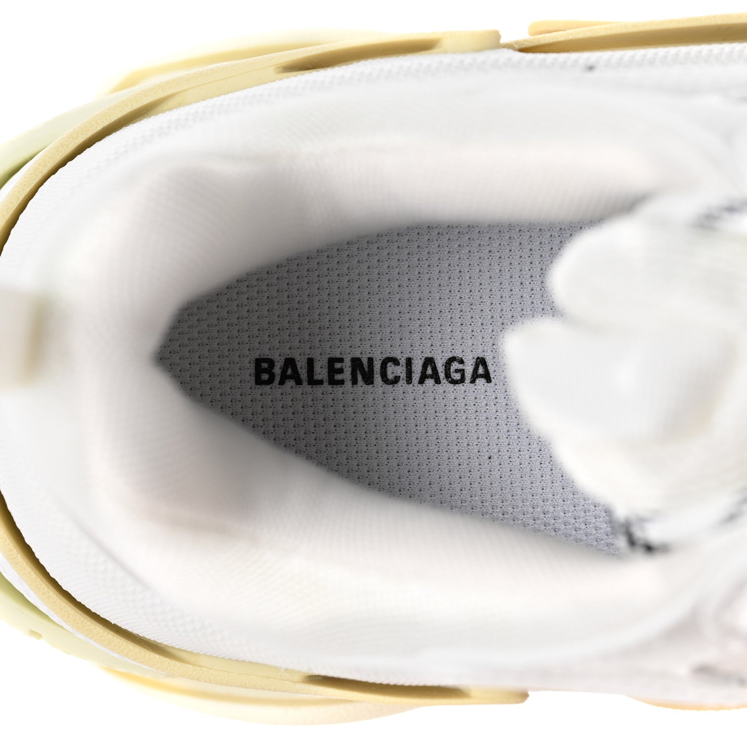 Balenciaga Fabric Mesh Womens Triple S Sneakers 39 White 6 of 6