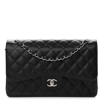 Chanel Caviar Quilted Jumbo Double Flap Black 1 of 11
