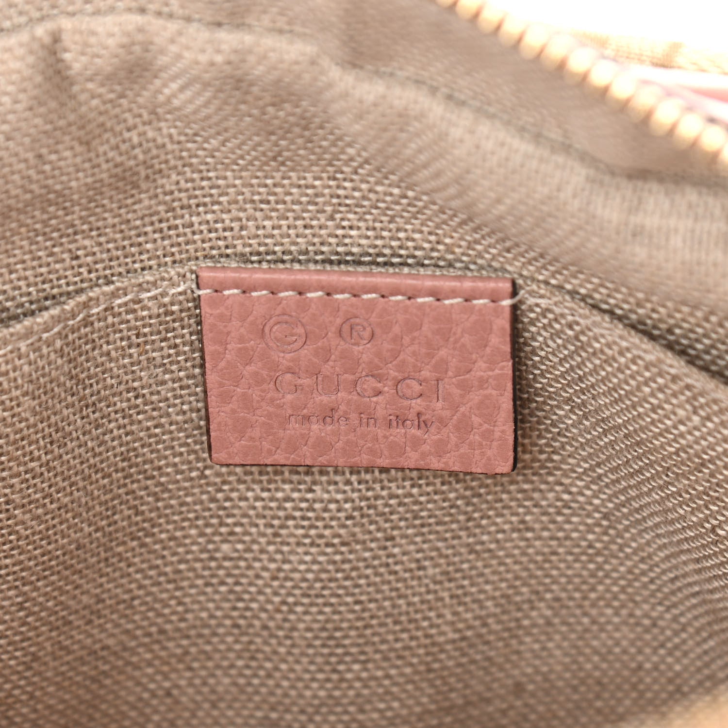 Gucci Monogram Mini Bree Messenger Bag Beige Soft Pink 6 of 10