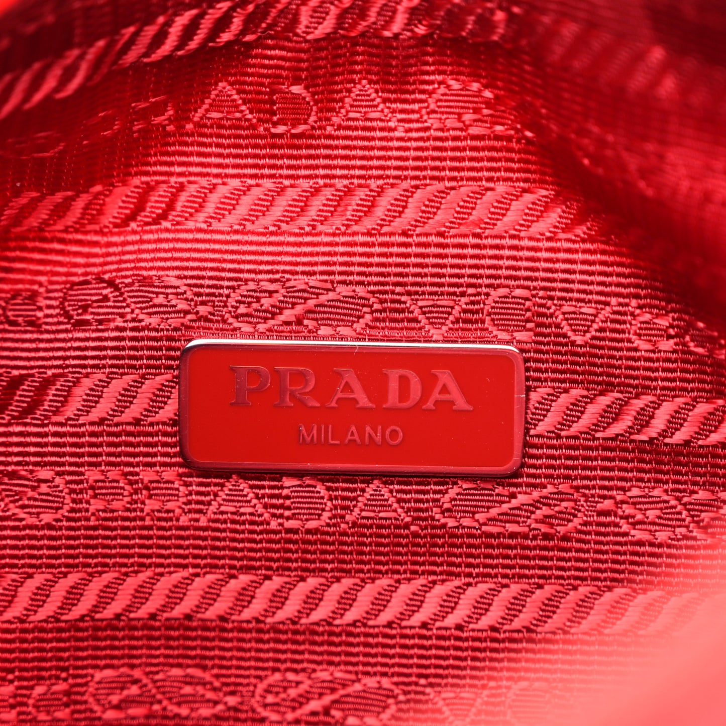 Tessuto Nylon Mini Re-Edition 2000 Bag Rosso