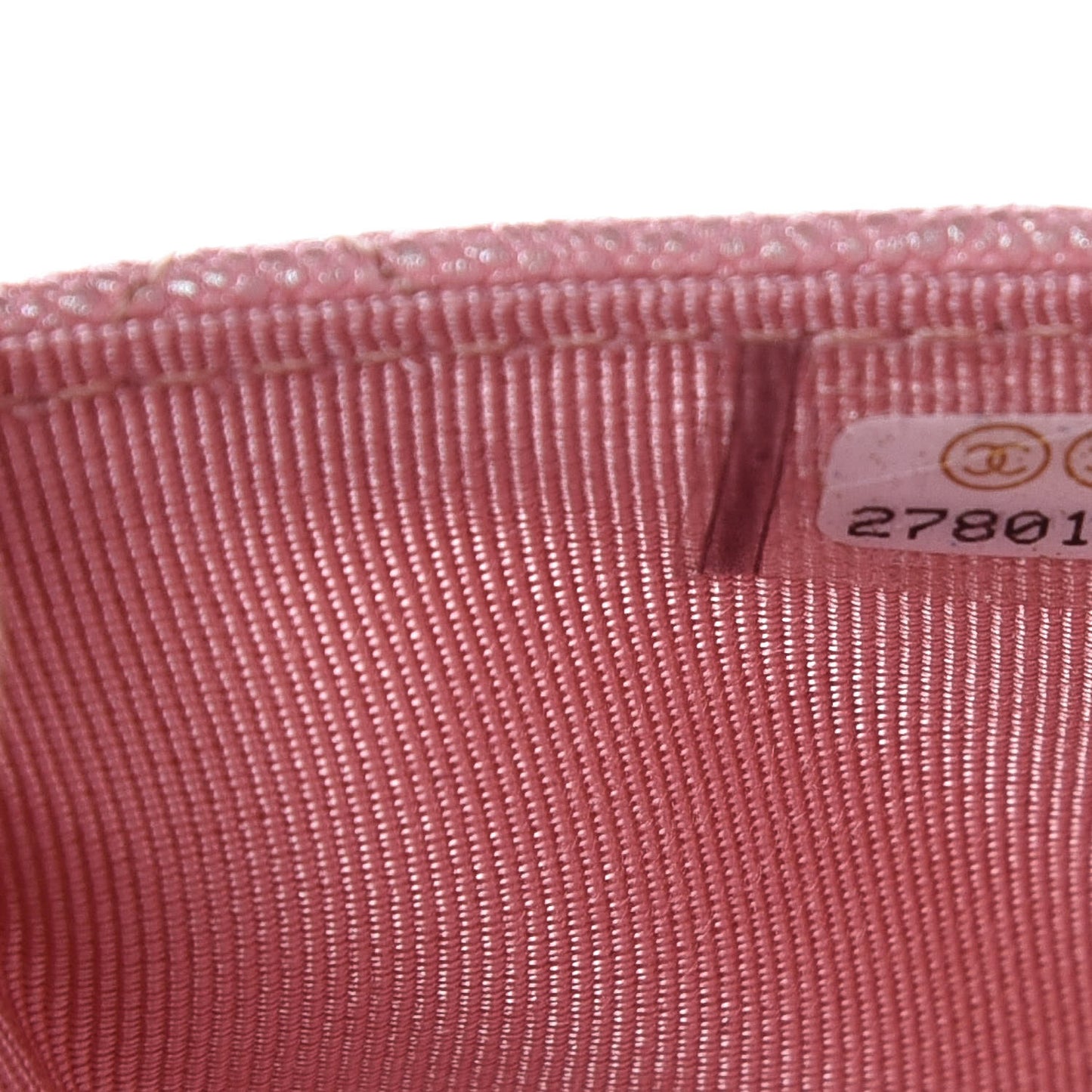 Iridescent Caviar Quilted Wallet on Chain WOC Rose Pink