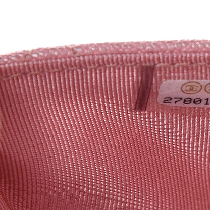 Chanel Iridescent Caviar Quilted Wallet on Chain WOC Rose Pink 9 of 10