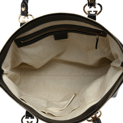 Gucci Monogram Small Lovely Heart Tote Dark Brown 5 of 11