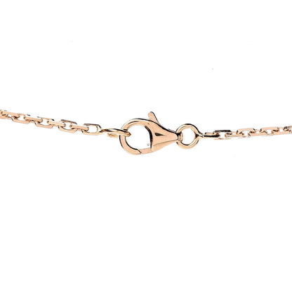Cartier 18K Pink Gold Diamond Interlocking LOVE Necklace 4 of 6