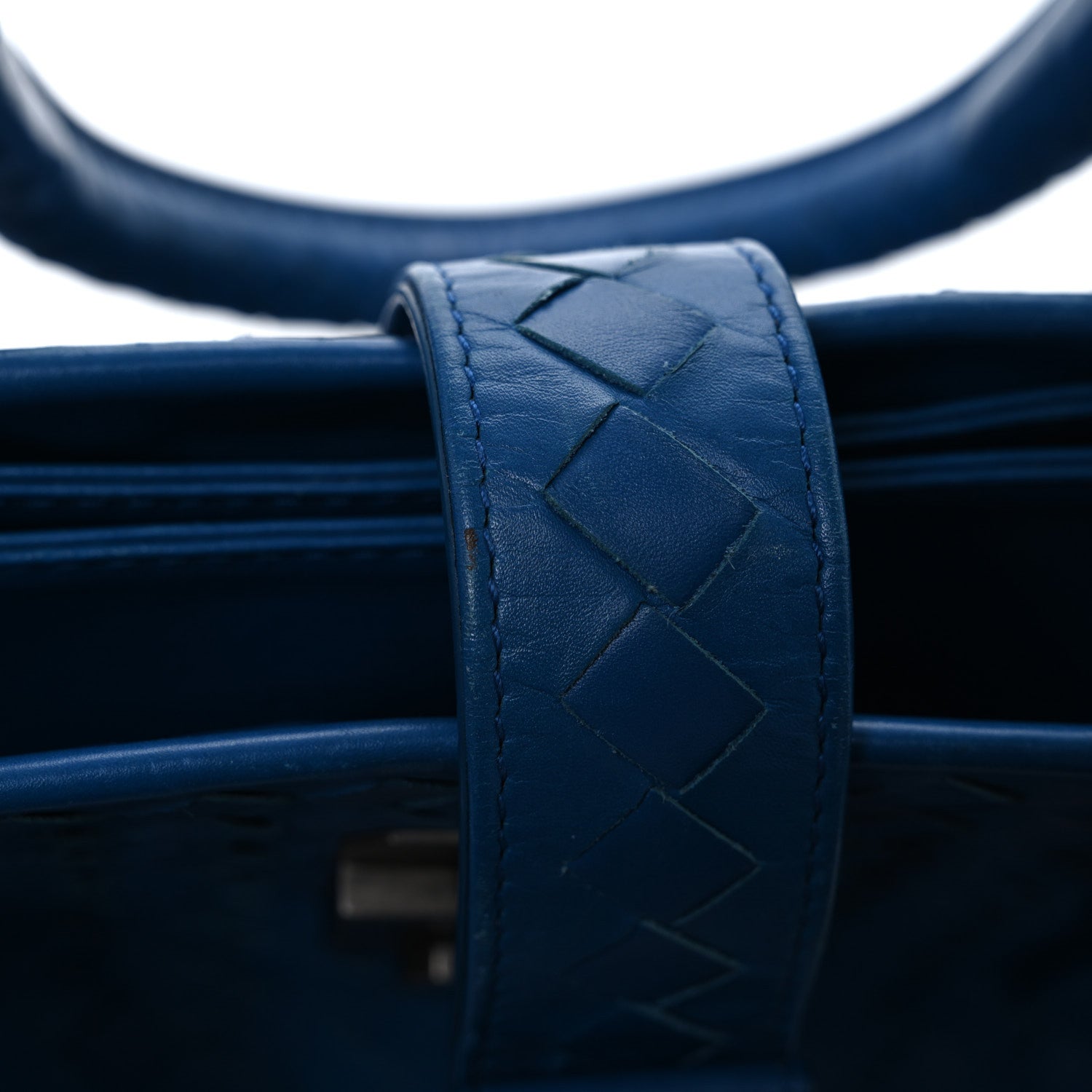 Bottega Veneta Light Calf Intrecciato Small Roma Signal Blue 18 of 22