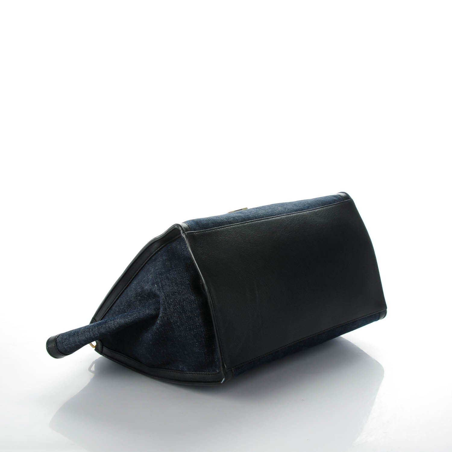 Celine Smooth Calfskin Denim Medium Trapeze Blue 4 of 7