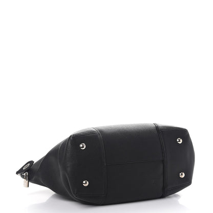 Louis Vuitton Veau Cachemire Soft Lockit MM Black 4 of 11