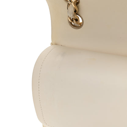 Chanel Lambskin Quilted Jumbo Double Flap White 10 of 12