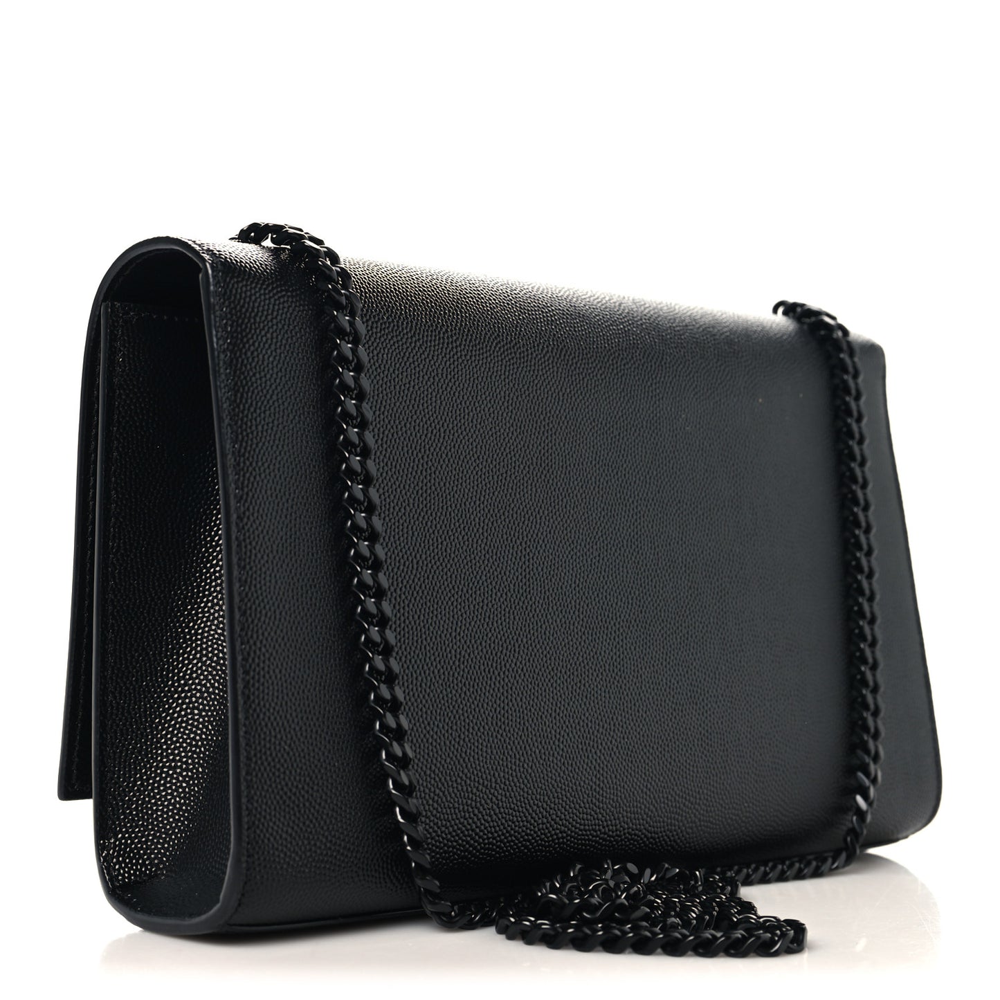 Grain De Poudre Medium Classic Monogram Monochrome Kate Satchel Black