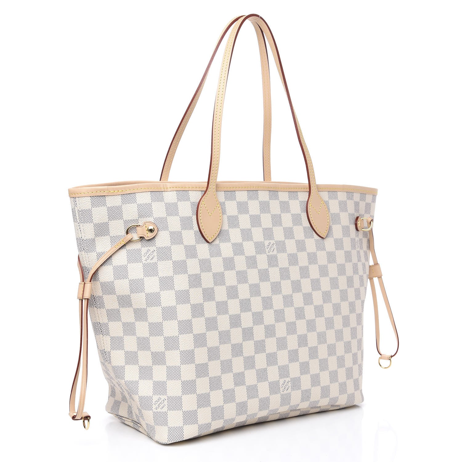 Louis Vuitton Damier Azur Neo Neverfull MM Rose Ballerine 2 of 8