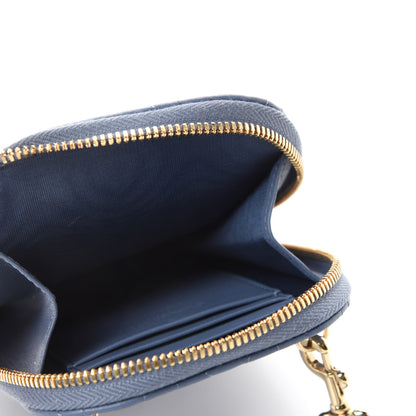 Christian Dior Lambskin Cannage Lady Dior Phone Holder Denim Blue 5 of 11