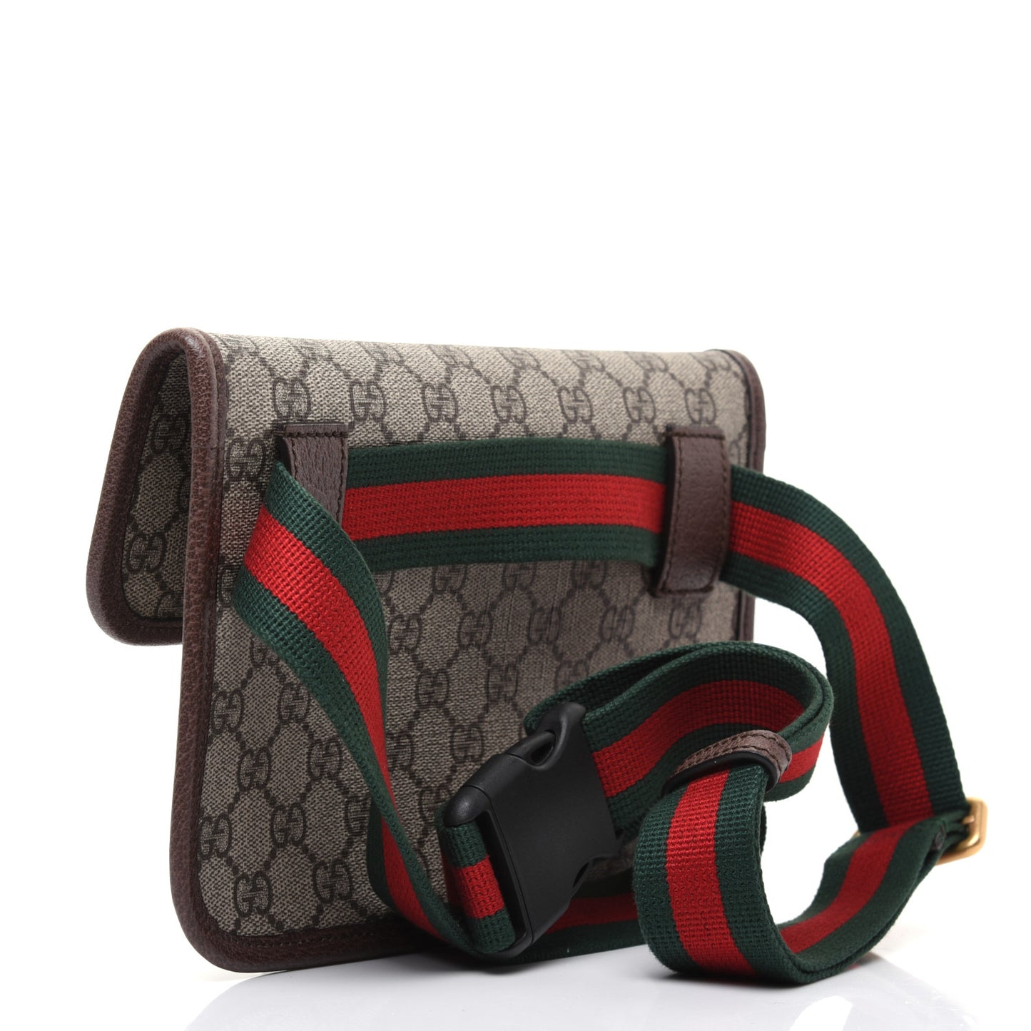 GG Supreme Monogram Neo Vintage Web Belt Bag Brown