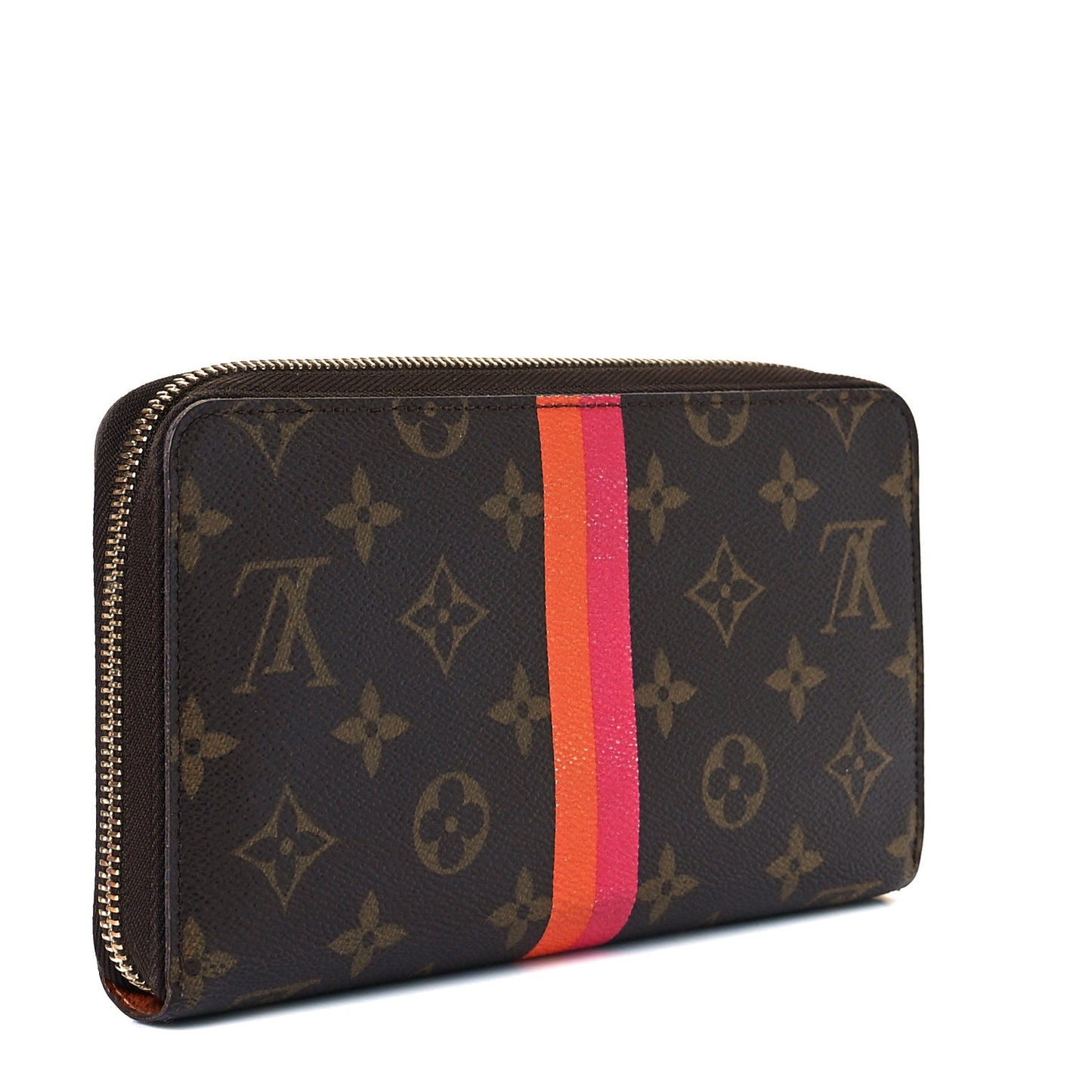 Monogram My LV Heritage Zippy Organizer Wallet Moutarde Fuchsia