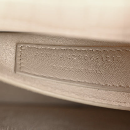Saint Laurent Calfskin Crocodile Embossed Medium Monogram Sunset Blanc Vintage 7 of 11