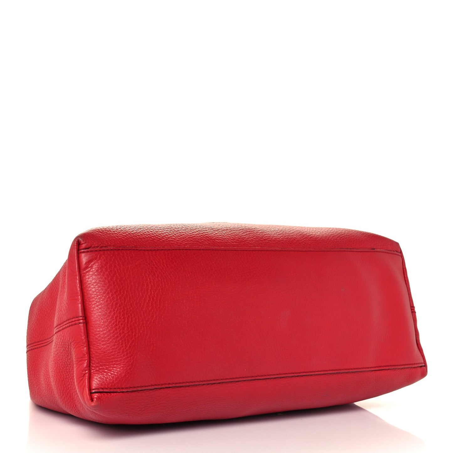 Pebbled Calfskin Medium Soho Chain Shoulder Bag Tabasco Red