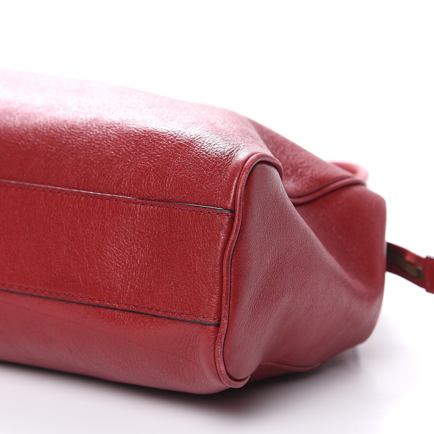 Calfskin Large Re(Belle) Top Handle Bag Red