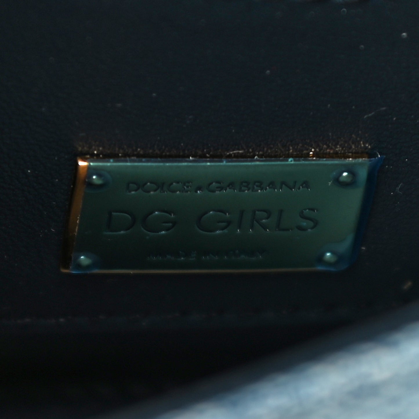 Denim Mini DG Girls Shoulder Bag Blue