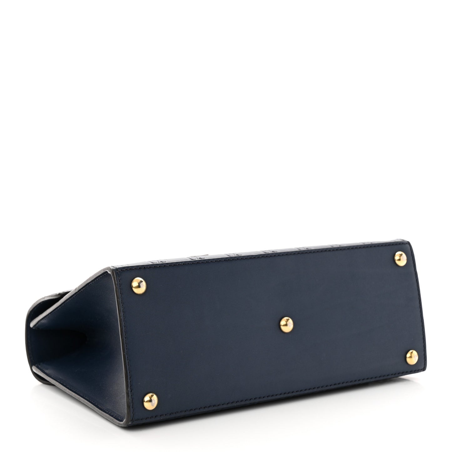 Guccissima Signature Small Padlock Top Handle Bag Blue Agata