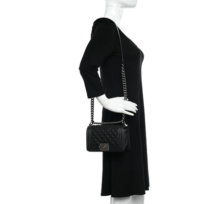 Chanel Caviar Quilted Small Boy Flap Black 2 of 21