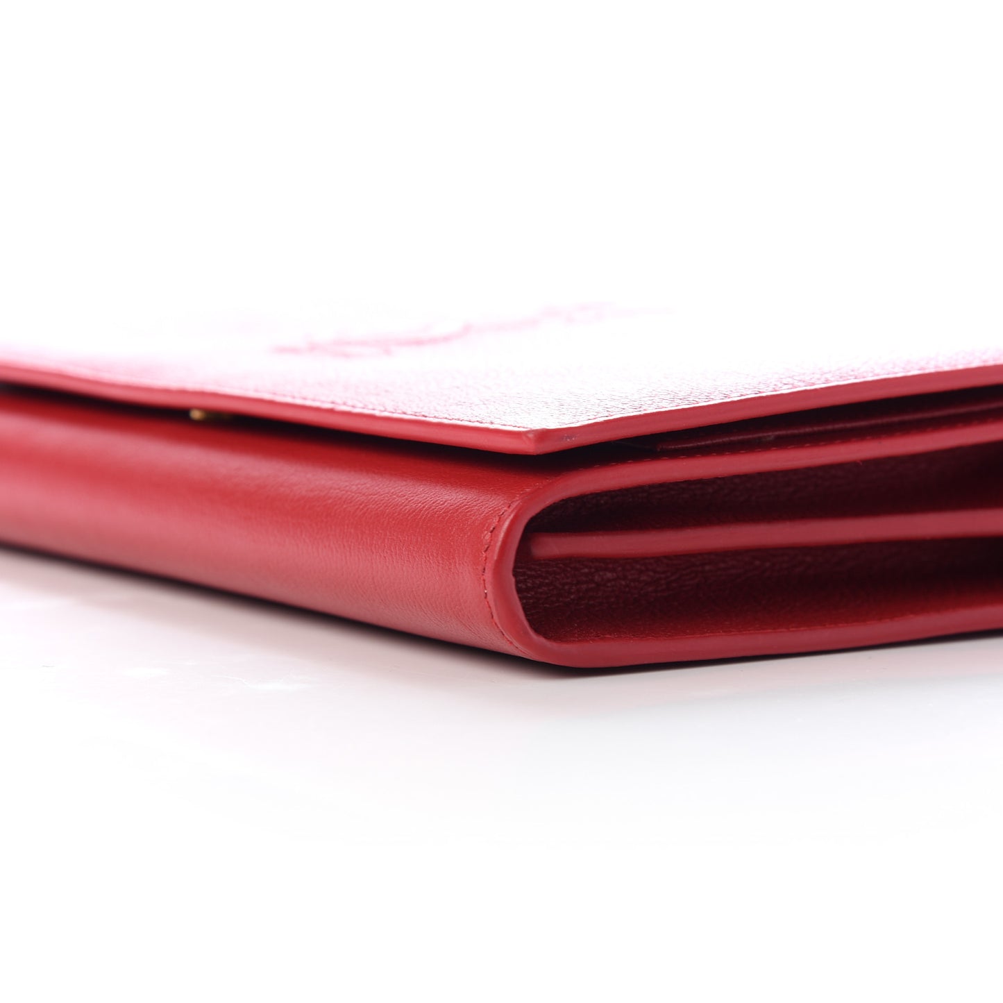 Calfskin Belle de Jour Chain Clutch Rouge Orient