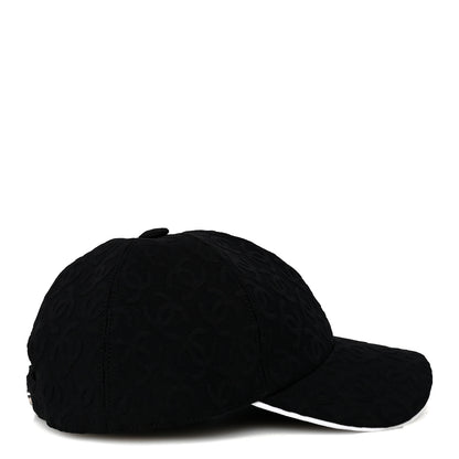 Chanel Silk Cotton CC Cap Hat Black Beige 5 of 8