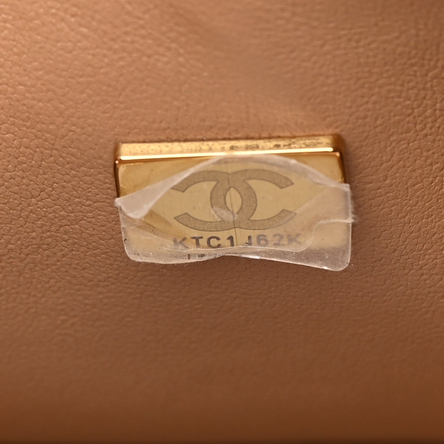 Lambskin Quilted Jumbo Double Flap Dark Beige
