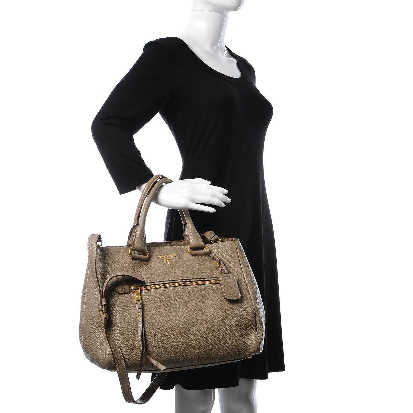 Vitello Daino Shopping Tote Pomice