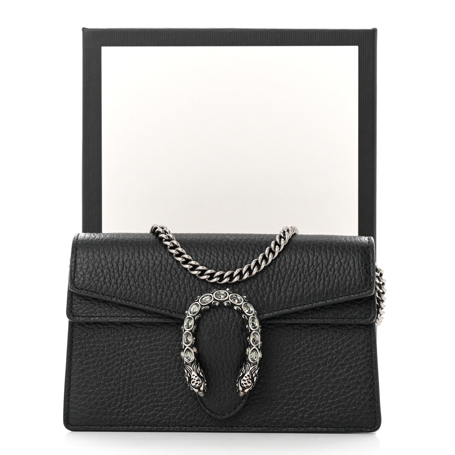 Gucci Calfskin Super Mini Dionysus Shoulder Bag Black 11 of 11